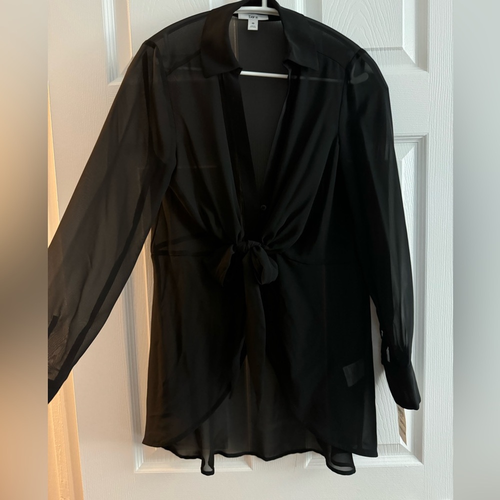 Black Bar III Sheer Top New W Tags Size XS